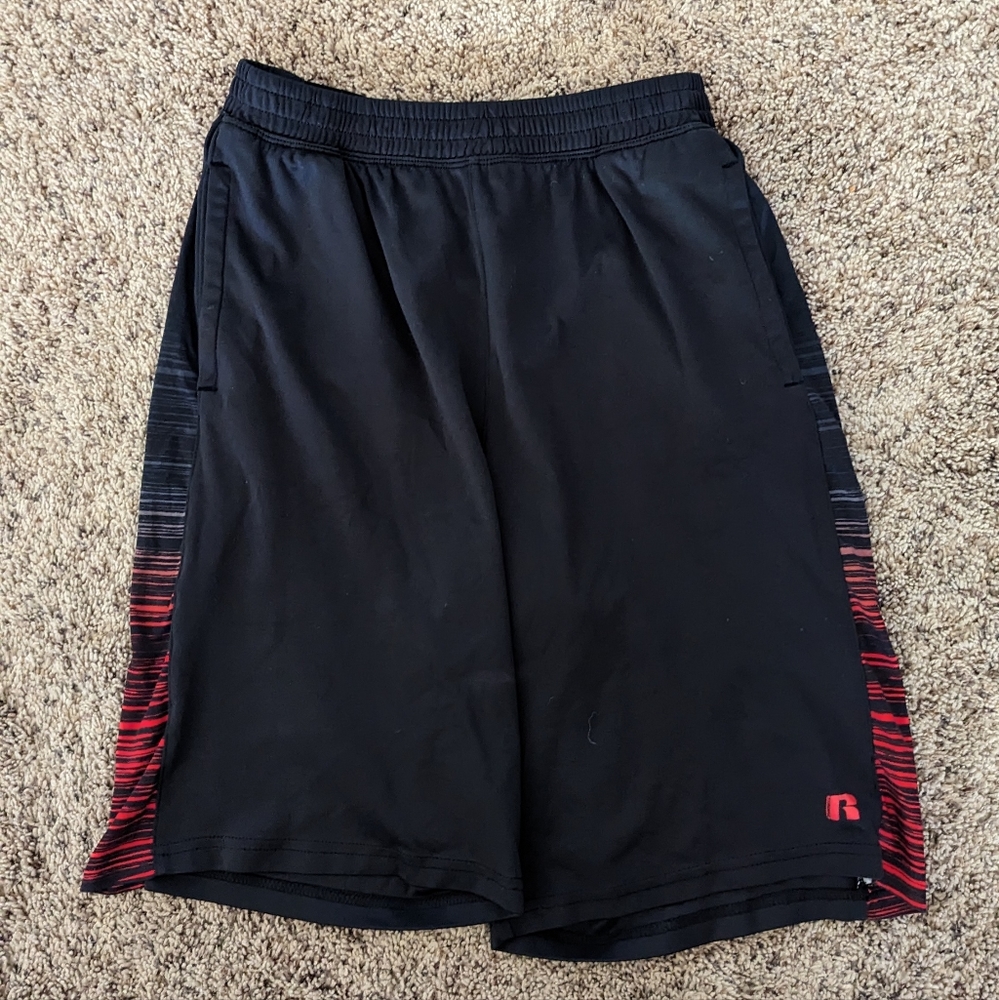 Russell Black Boys XL (14-16) Athletic Shorts